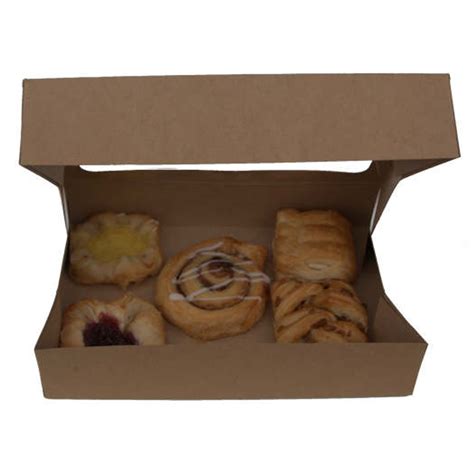 Cardboard Jam Tart Box Bakery Box Kraft Window Cake Box Fron