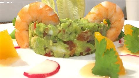 C Ctel De Gambas Y Aguacate Tartar De Aguacate Cocktail De