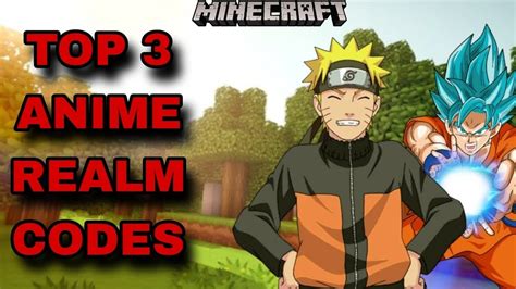 NEW TOP 3 BEST ANIME REALM CODES FOR MINECRAFT BEDROCK EDITION YouTube