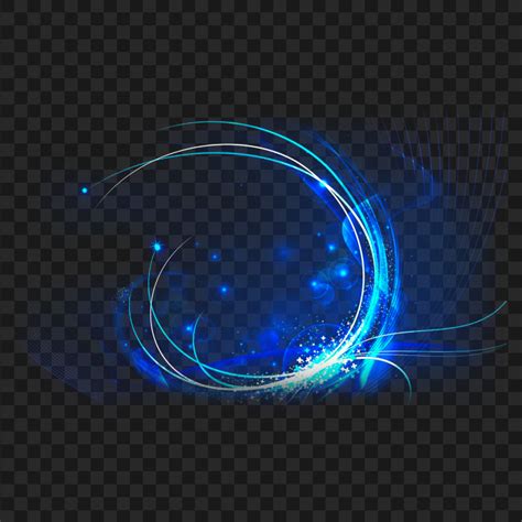 Abstract Glowing Blue Light Effect FREE PNG | Citypng