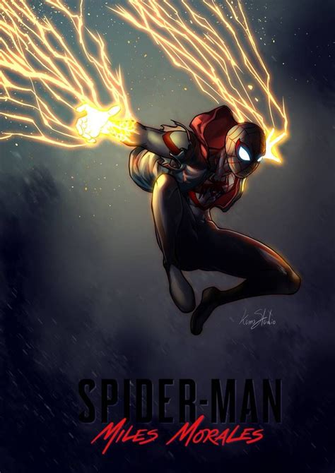 Spider Man Miles Morales by Kumsmkii on DeviantArt | Spiderman artwork ...