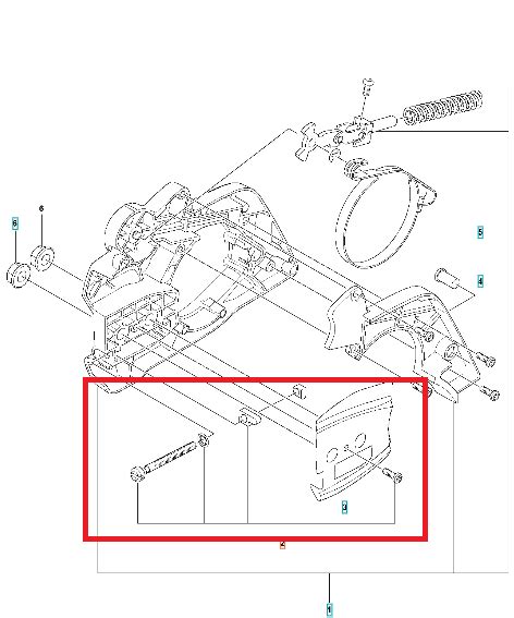 Zestaw napinacza łańcucha pilarki Husqvarna 130