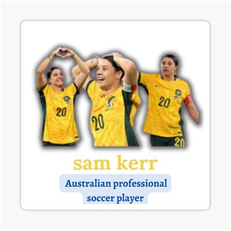 "Sam Kerr | Sam kerr partner | Sam kerr net worth |fifa 2023 |" Sticker ...