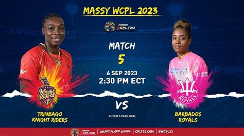 Live Trinbago Knight Riders Women Vs Barbados Royals Women Cpl 2023 Youtube