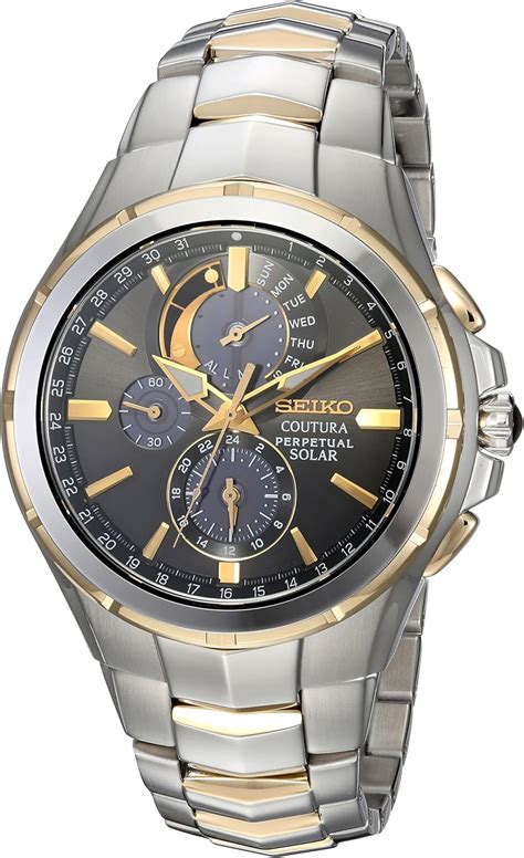 Amazon Seiko Mens Coutura Solar Perpetual Chronograph