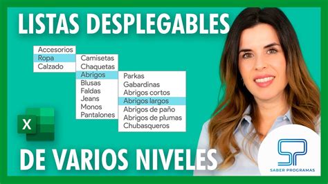 Crear LISTAS DESPLEGABLES De VARIOS NIVELES En Excel Paso A Paso