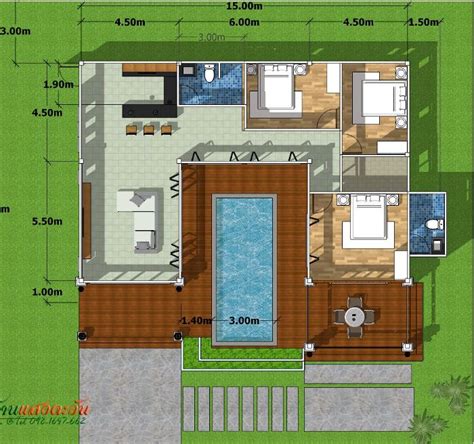 Floor Plan With Swimming Pool - House Design Ideas