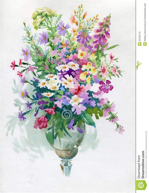 Wildflower Bouquet Drawing at PaintingValley.com | Explore collection ...