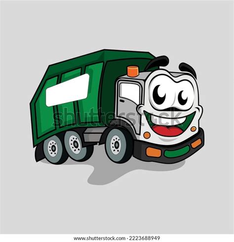 Cute Garbage Truck Character Drawing Stock Vector (Royalty Free) 2223688949 | Shutterstock