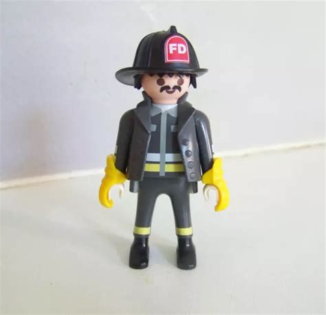 PLAYMOBIL G2219 POMPIERS Pompier US Américain 4621 EUR 4 90