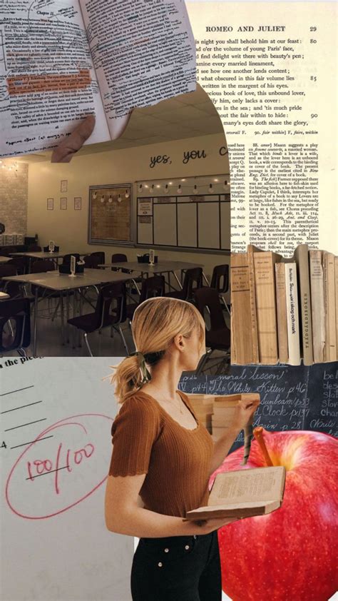 English Teacher Aesthetic Collage Myfirstshuffle Teacher And