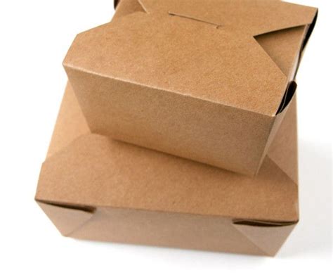 Kraft Take Out Box Medium Box Packaging Design Box Design Craft Party