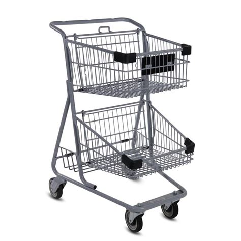 Express™ 4546 Two Tier Wire Shopping Cart Versacart