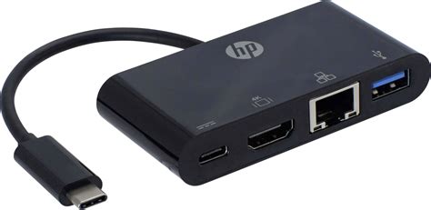 Hp Usb Hdmi Rj45 Adapter 1x Usb 30 Connector C 1x Hdmi Socket Usb 30 Port A Usb C