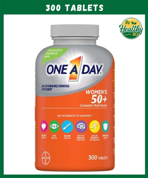 One A Day Womens 50 Complete Multivitamin 300 Tablets Behealthybd