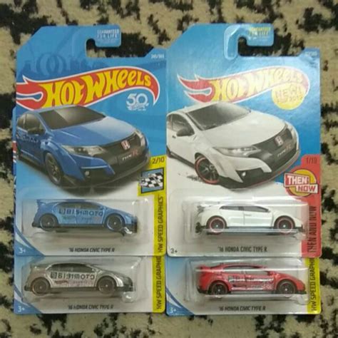 Hot Wheels Honda Civic Type R ZAMAC HW SPEED GRAPHICS Shopee Malaysia