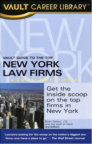 Buy Vault Guide to the Top New York Law Firms, 2007 Book Online at Low ...