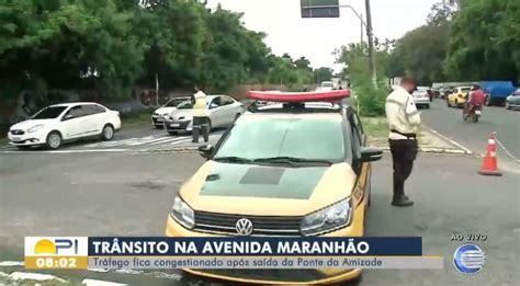 Tr Nsito Fica Congestionado Na Avenida Maranh O Ap S Sa Da Da Ponte Da