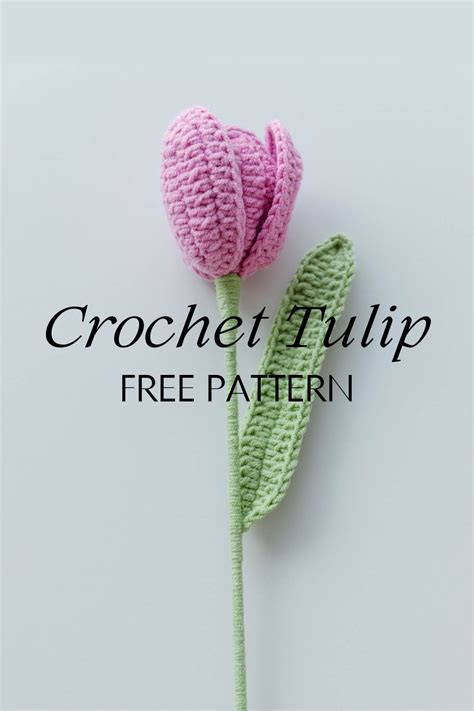 Crochet Tulip - Free Pattern - Hookok