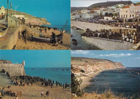 Lot De Cartes Postales Anciennes Old Postcards X Cm Sesimbra