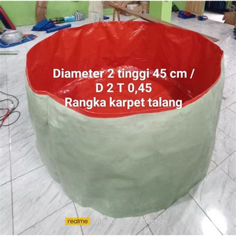 Jual Kolam Terpal Bulat Diameter 2 Tinggi 45 CM D2 T 0 45 Bisa