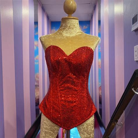 Red Sequin Corset