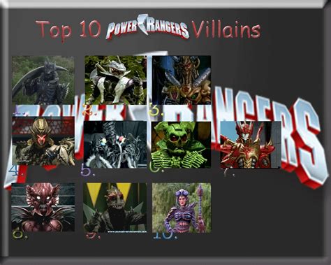 Top 10 Favorite Power Ranger Villains by JackSkellington416 on DeviantArt