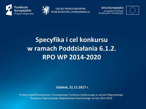 Specyfika I Cel Konkursu W Ramach Poddzia Ania Rpo Wp Ppt Pobierz