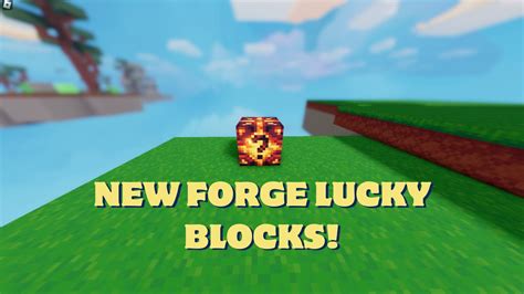 New Forge Lucky Blocks In Roblox Bedwars Full Showcase Youtube