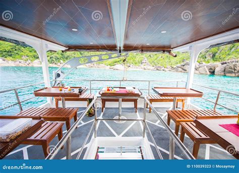 Interior of a Living Cabin on a Liveaboard Dive Boats Stock Image ...