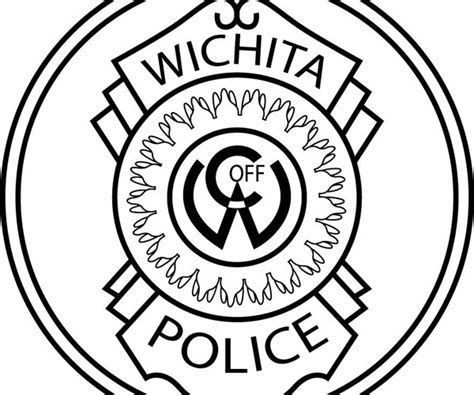 Artstation Wichita Police Department Patch Vector File Black White