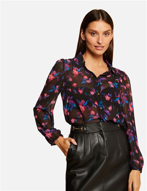 Chemise Manches Longues Imprim Floral Multico Femme Morgan