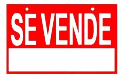 Cartel Aviso De Se Vende Letrero Mercadolibre