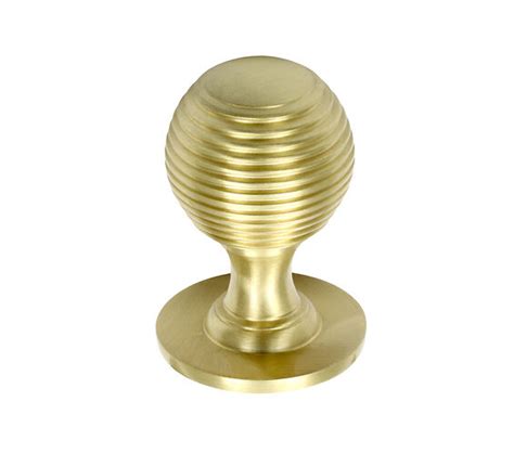 Prima Queen Anne Reeded Solid Cupboard Knobs 32mm Or 38mm Satin