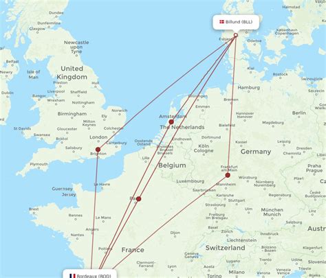 All Flight Routes From Bordeaux To Billund Bod To Bll Flight Routes