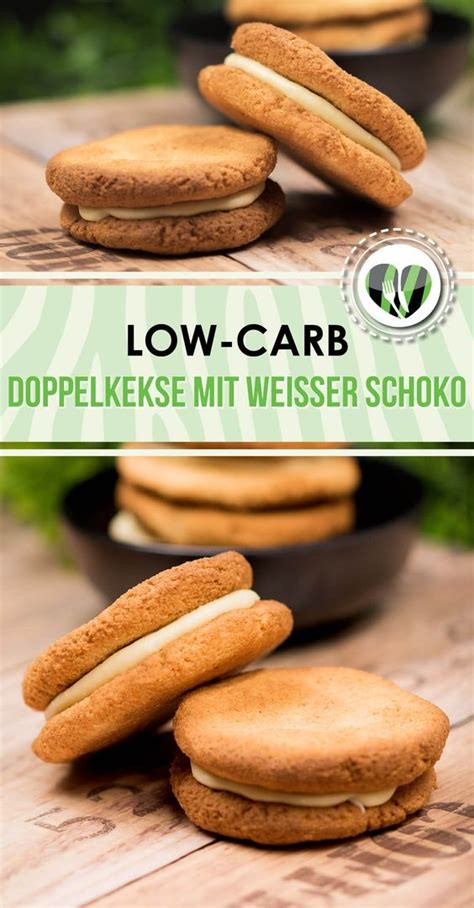 Low Carb Doppelkekse Mit Wei Er Zuckerfreier Schokolade Rezept