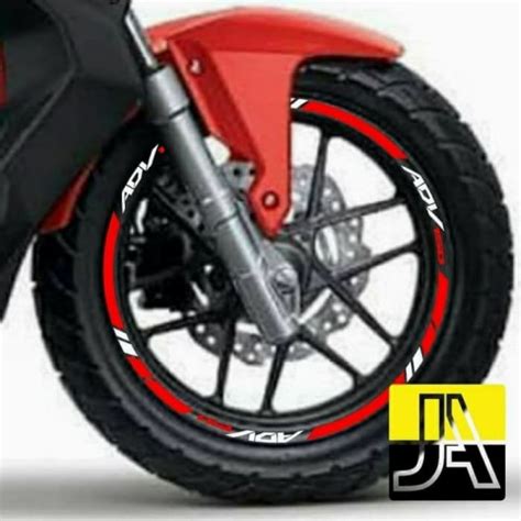 Jual Sticker List Velg Rhimm Honda Adv V Merah Putih Kota Tangerang