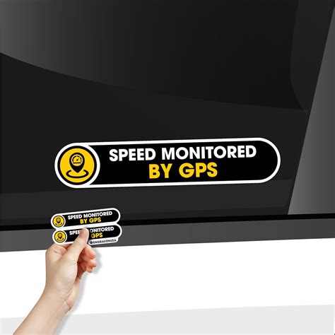 Speed Monitored By Gps Stickers Speed Monitored By Gps