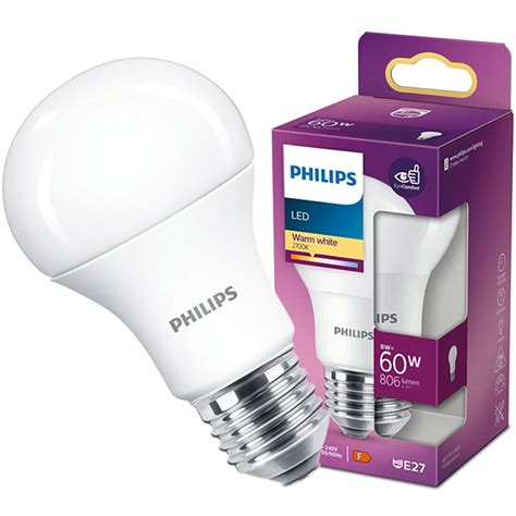 Żarówka Led E27 A60 8w 60w 806lm 2700k Ciepła Philips 929001234304