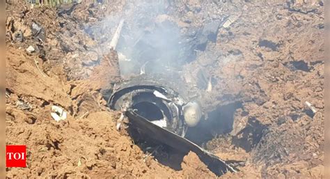 Iaf Jet Crashes In Madhya Pradeshs Bhind District Pilot Safe Bhopal