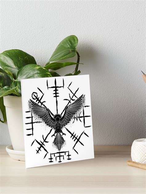 "norse raven" Art Board Print by Vityjay | Redbubble