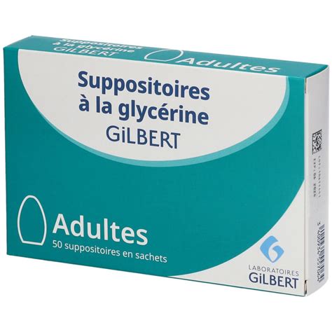 Glycerin Suppository - Constipation - Box of 50 Gilbert