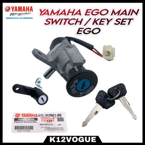 Yamaha Ego Key Set Main Switch Set Kunci Suis Ego Complete Set Assy