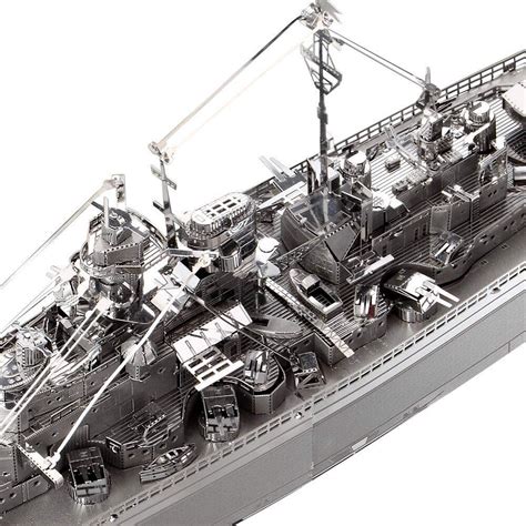 Piececool D Puzzle Bismarck Battleship Diy Metallic Nano Puzzle No