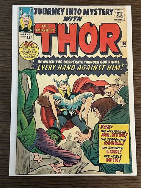 Journey Into Mystery Vf Thor Battles The Human Cobra Mr