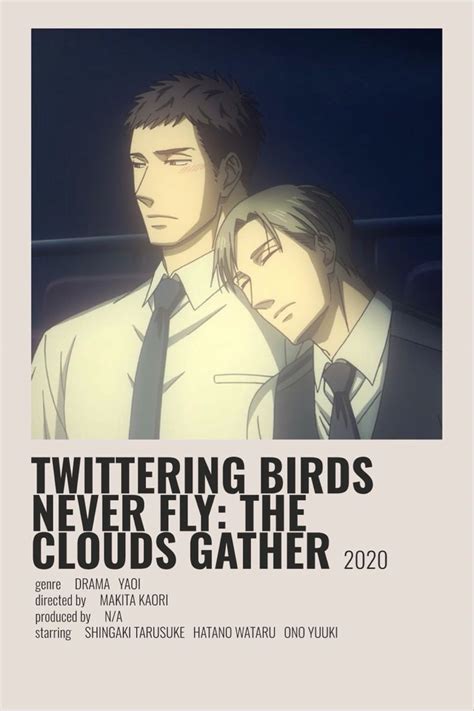 Twittering Birds Never Fly The Clouds Gather Minimalist Poster