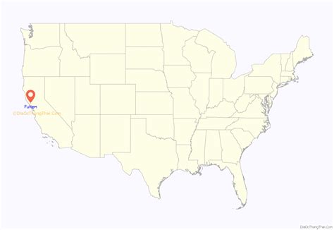 Map of Fulton CDP, California