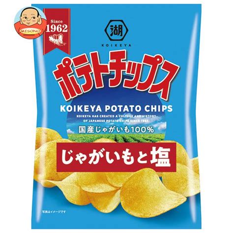 コイケヤ ポテトチップス じゃがいもと塩 60g×12袋入