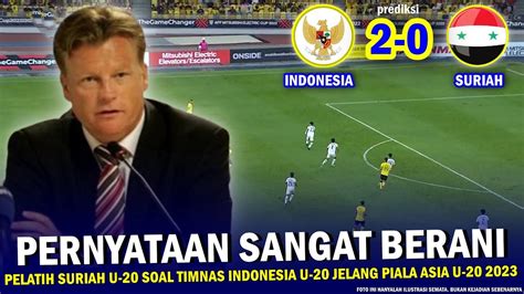 Bak Petir Siang Bolong Pelatih Suriah Diluar Dugaan Nekat Bicara