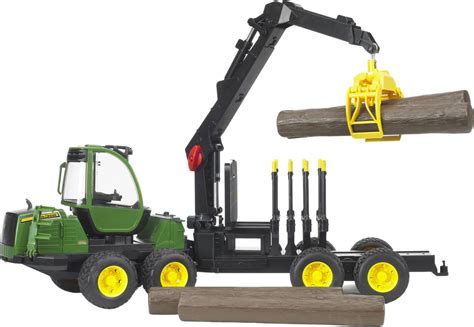 Bruder John Deere 1210E Forwarder With 4 Logs And Grab Playpolis